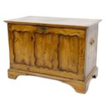 Tony Zemaitis - a small pitch pine fall-front box chest, 21" high, 30" wide *Handmade by Tony