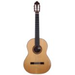 2009 Pete Beer classical guitar, made in Somerset, England; Back and sides: rosewood, minor dings;