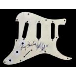 Jerry Donahue - autographed Stratocaster three-ply scratchplate, signed by Jerry Donahue and one