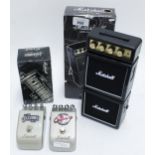 Marshall JH-1 Jackhammer guitar pedal; together with a Marshall ED-1 Edward the Compressor guitar