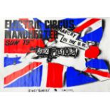 Sex Pistols - a poster inscribed 'Anarchy in the UK' and 'Electric Circus, Manchester', 41.5" x 61"