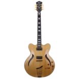 2003 Hofner Verythin Classic hollow body electric guitar, made in Germany, ser. no. D03xx1; Body: