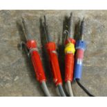 Tony Zemaitis - four soldering irons, to include three by Weller (4) * Used by Tony Zemaitis for