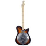 Fender Reso-Tele Telecaster electric resonator guitar; Body: sunburst finish; Neck: maple;
