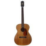 Harmony H162 acoustic guitar in need of some attention, made in USA; Back and sides: mahogany,