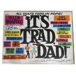 Original quad film poster for 'It's Trad Dad!', a film featuring Helen Shapiro, Gene Vincent and