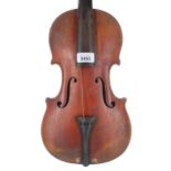 Early 20th century French violin, 14", 35.60cm