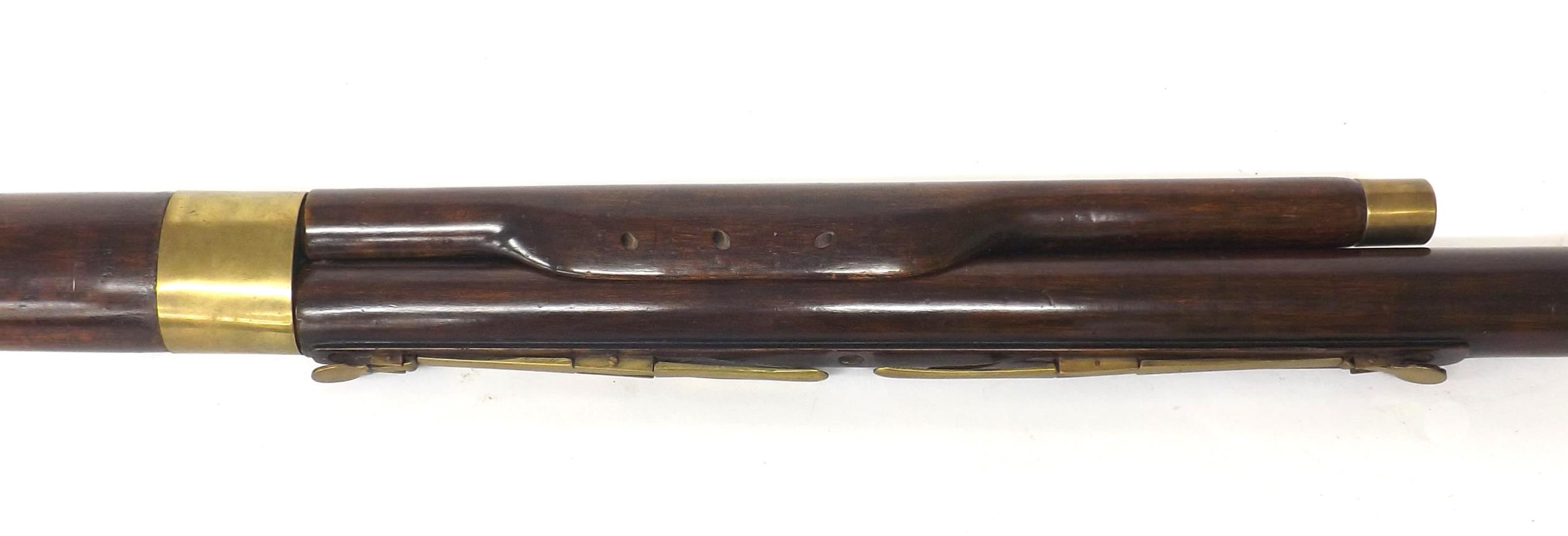 Interesting and rare mid 19th century French pearwood bassoon, by and stamped Proff á Tours, with - Image 4 of 5