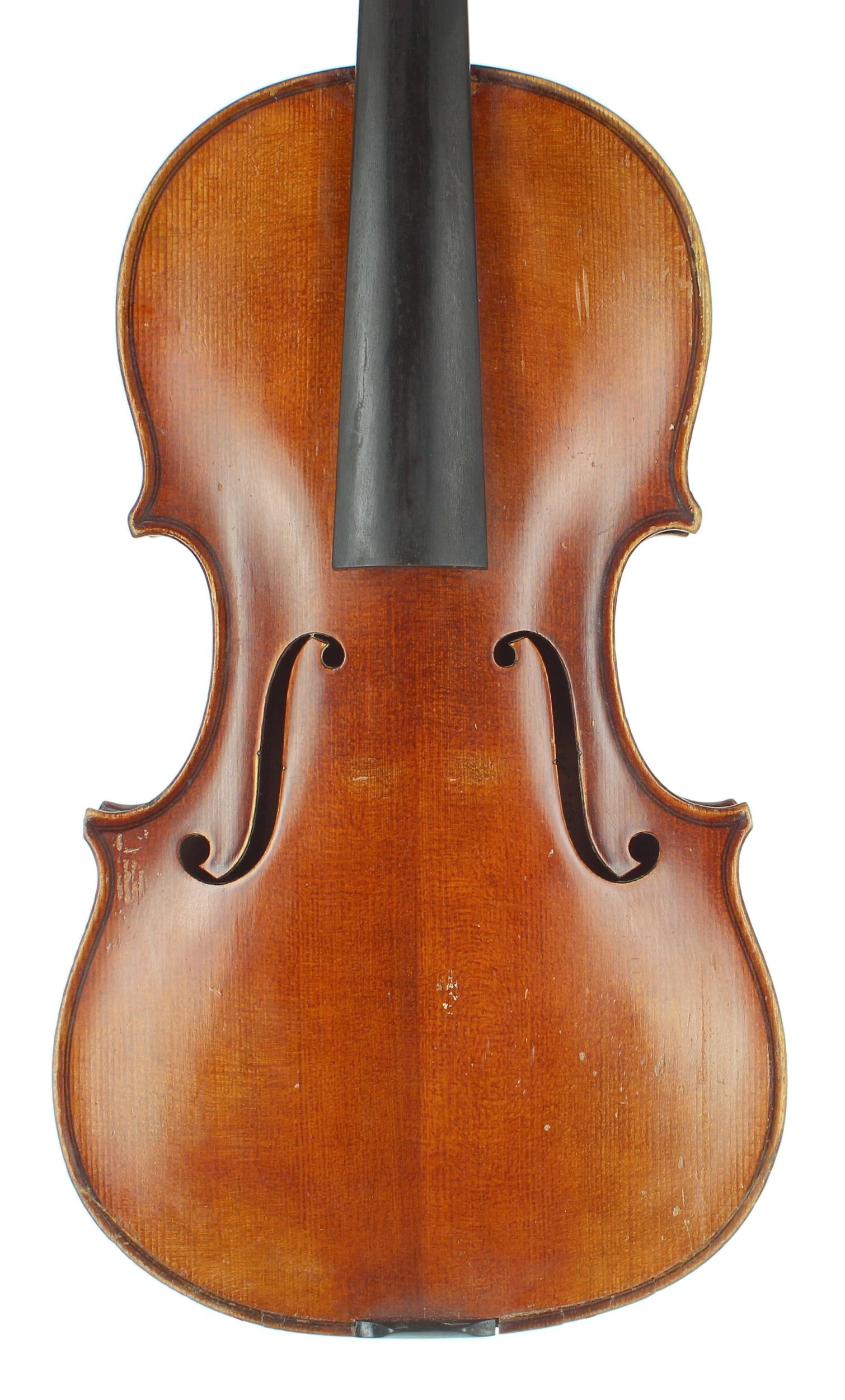Violin labelled Audinot Mourot, Luthier á Paris no. 5, Annee 1973; also signed on the label, the one