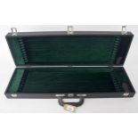 Good twenty-four division bow case, with green plush lined interior