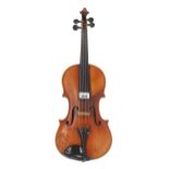 Late 19th century German violin labelled Francesco Ruggeri..., 14 1/16", 35.70cm