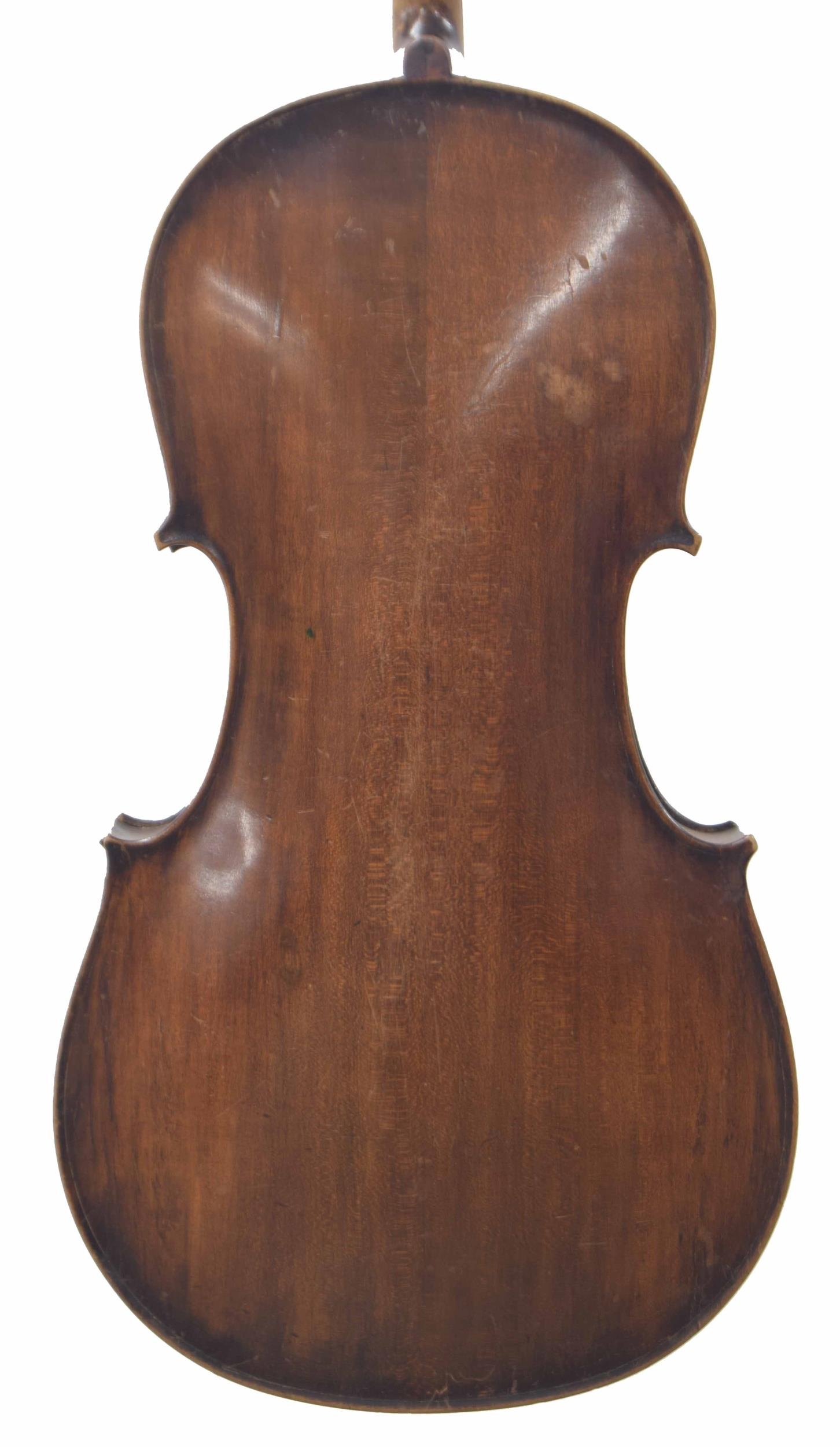 German three-quarter size violoncello circa 1900, 27", 68.70cm - Image 2 of 3
