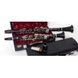 Clarinet by and stamped Howarth, London, ser. no. 38391, case; also a Yamaha 681 II clarinet, ser.