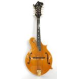 Good handmade F-style mandolin by and labelled Hynek Pavlu, ser.no.: M-F5-169109-2003...Czech