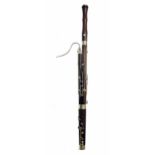 Bassoon by and stamped Hawkes & Son, Excelsior Sonorus Class, Makers, London, no.13179, with