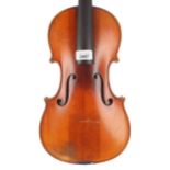 Good French violin by and labelled Laberte-Humbert, Paris, no. 553 Annee 1882, the two piece back of