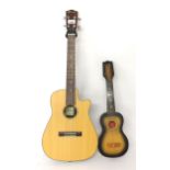 Contemporary Clearwater guitar, model UCW7VC/PU; also a Lark ukulele (2)