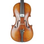 German violin circa 1920, unlabelled, 14 1/16", 35.70cm