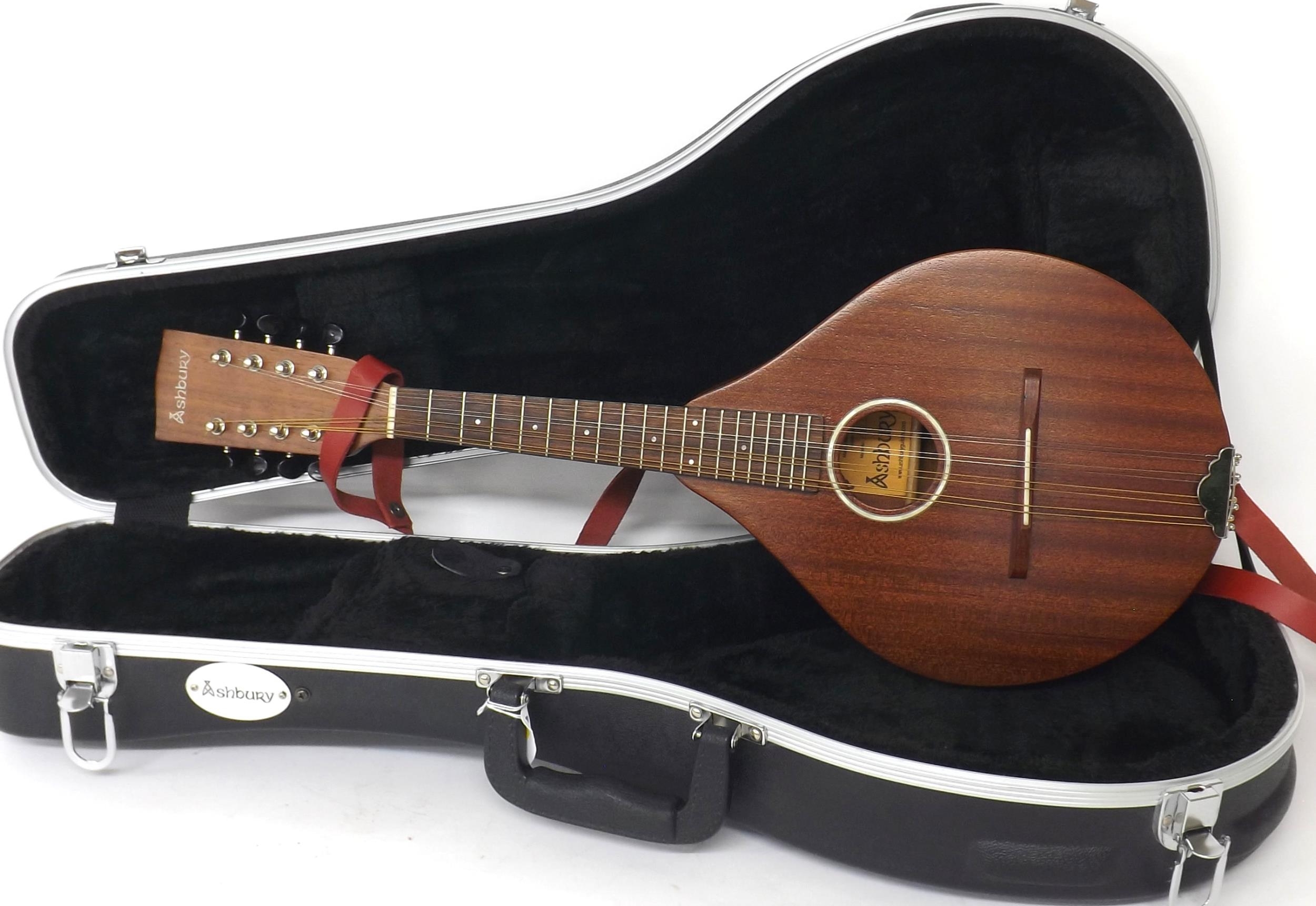 Contemporary mandolin by and labelled Ashbury, model no: AM130..., with pear shaped body and Ashbury - Image 3 of 3