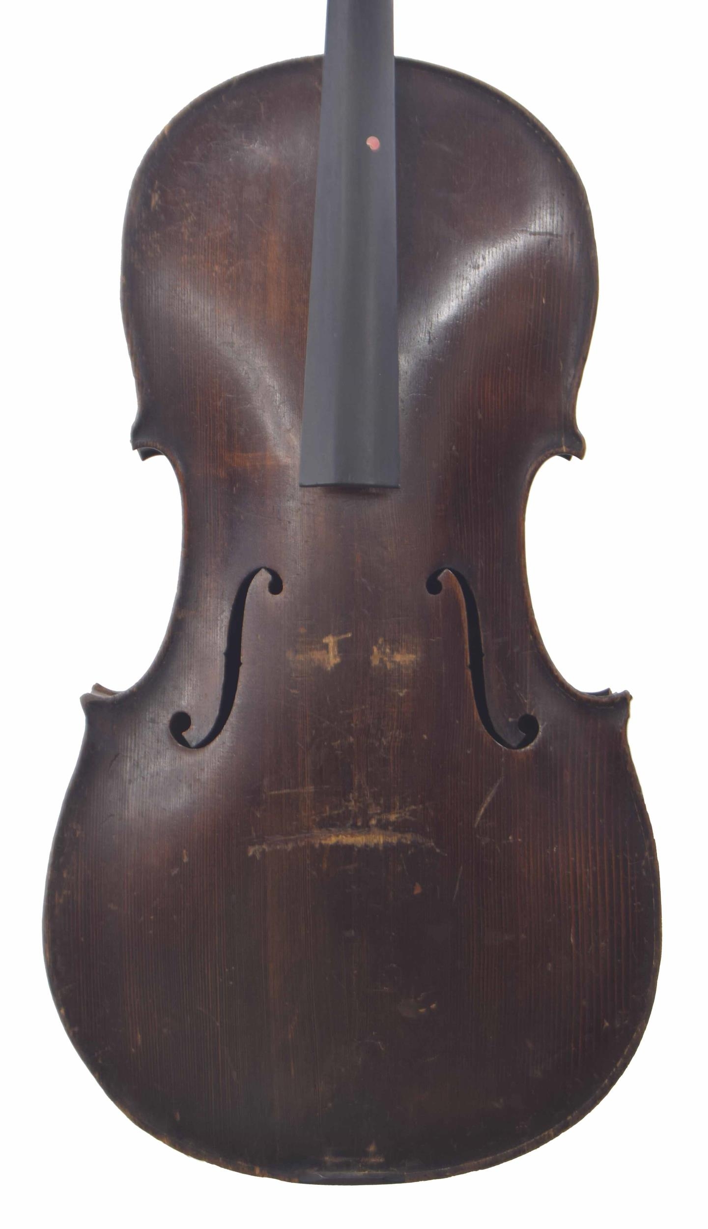 German three-quarter size violoncello circa 1900, 27", 68.70cm