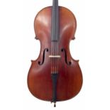 French Mirecourt violoncello circa 1890 labelled Vuillaume á Paris,..., also branded Vuillaume á