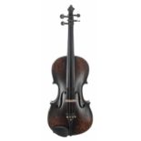 Mid 19th century transitional violin, 14", 35.60cm