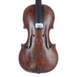Interesting late 18th/early 19th century English violin labelled Joseph Guarnerius, 14 1/16", 35.