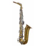 Good Selmer model 26 gold lacquered alto saxophone, circa 1928, inscribed Henri Selmer Paris, 4