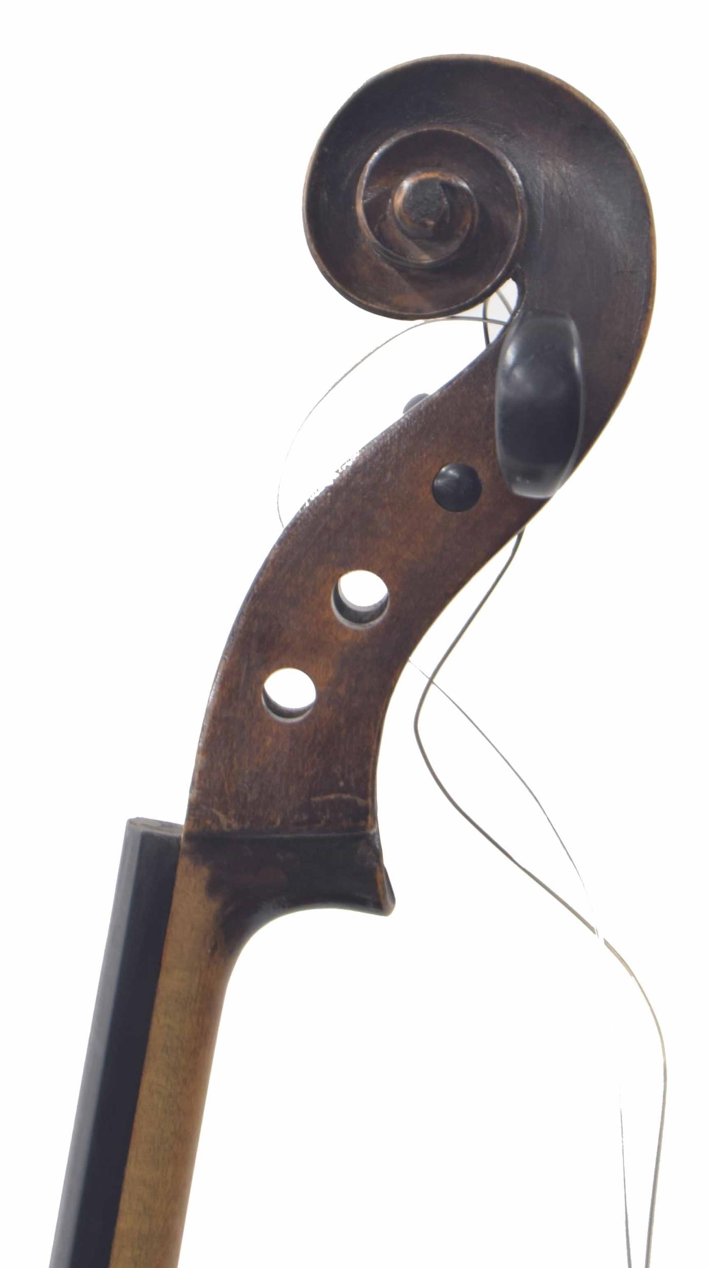 German three-quarter size violoncello circa 1900, 27", 68.70cm - Image 3 of 3