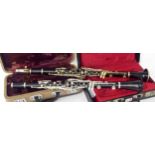Clarinet by and stamped Excelsior Sonorous Class Hawkes & Son, Makers, London, ser. no. 13198,