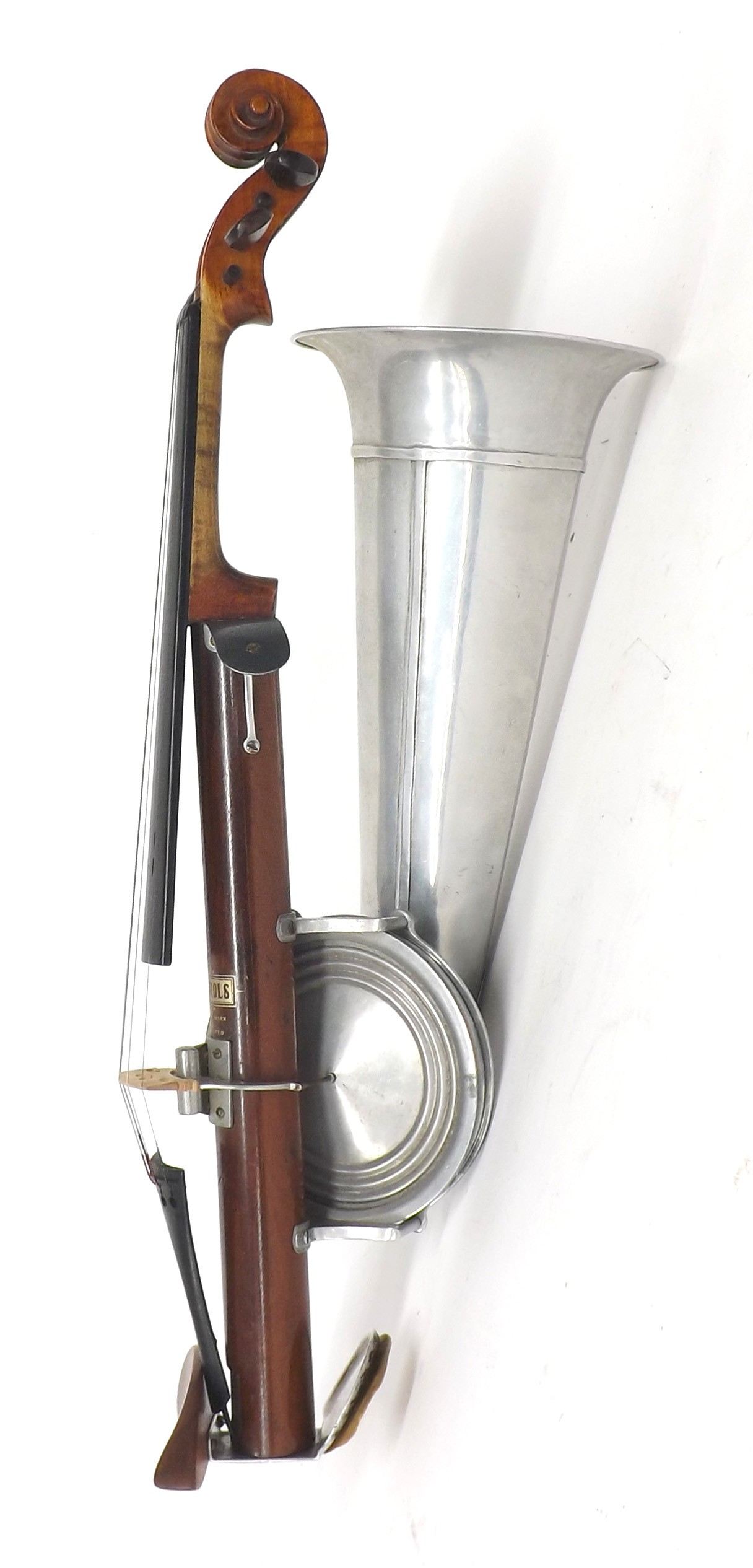 Good Stroviols four string violin with aluminium horn, original case - Image 3 of 4