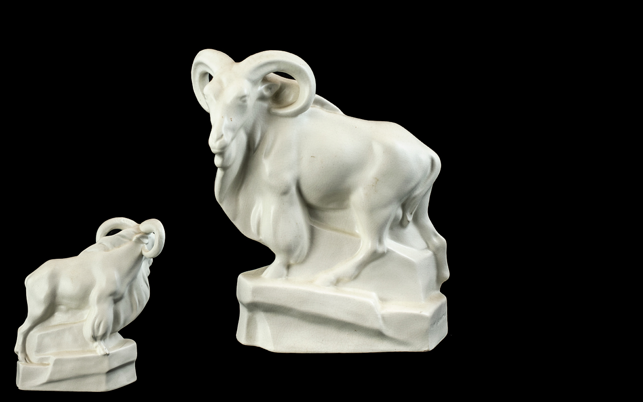 Wedgwood Large Model Pottery White Ram F