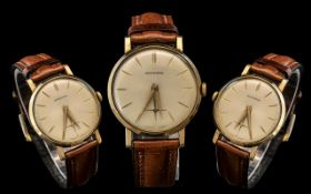 Gents 9ct Gold Garrard Wristwatch champa