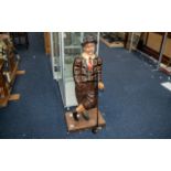 1930's Wooden Shop Display of a Golfer.