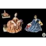 Royal Doulton Hand Painted Pair of Porce