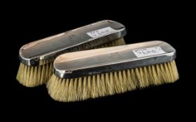 Pair of Solid Silver Brushes ( 2 ) In To