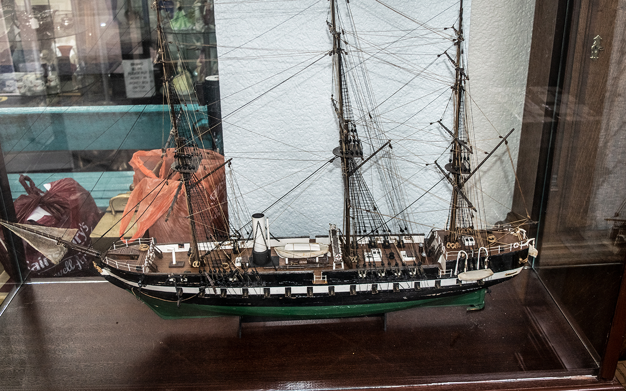 A Scratch Built Galleon with Full Riggin - Image 3 of 3