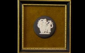 Wedgwood Small Wall Plaque on gold velve