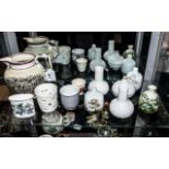 Collection of Small Porcelain Bud Vases