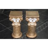 Pair of Matching Pedestal Stands.