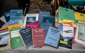 Miscellaneous Air & Flight Materials, including 18 Air Maps and Charts, 66 Civil Accident Reports,
