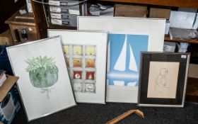 A Collection of Four Limited Edition Prints, all glazed and framed, largest 24" x 18".