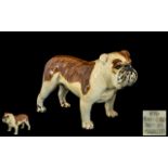 Beswick - Hand Painted Ceramic Dog Figure - CH ' Basford British Mascot ' Model No 968. Designer A.