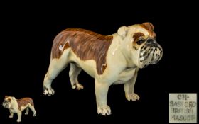 Beswick - Hand Painted Ceramic Dog Figure - CH ' Basford British Mascot ' Model No 968. Designer A.