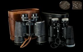 ( 2 ) Sets of Binoculars. Omega Field Binoculars In Fitted Case + Other Omega Binoculars 8 x 40.