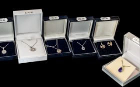 Good Collection of Silver 925 Jewellery Items with Boxes, Includes Earrings,