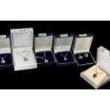 Good Collection of Silver 925 Jewellery Items with Boxes, Includes Earrings,