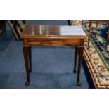 Mahogany Sofa Table with two frieze drawers and two end flaps,