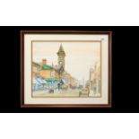 Framed Limited Edition Print of Preston Town, 105/500,