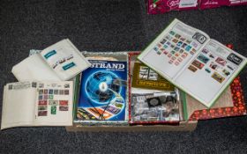 Box of Ephemera, to include first day covers, mint stamps,